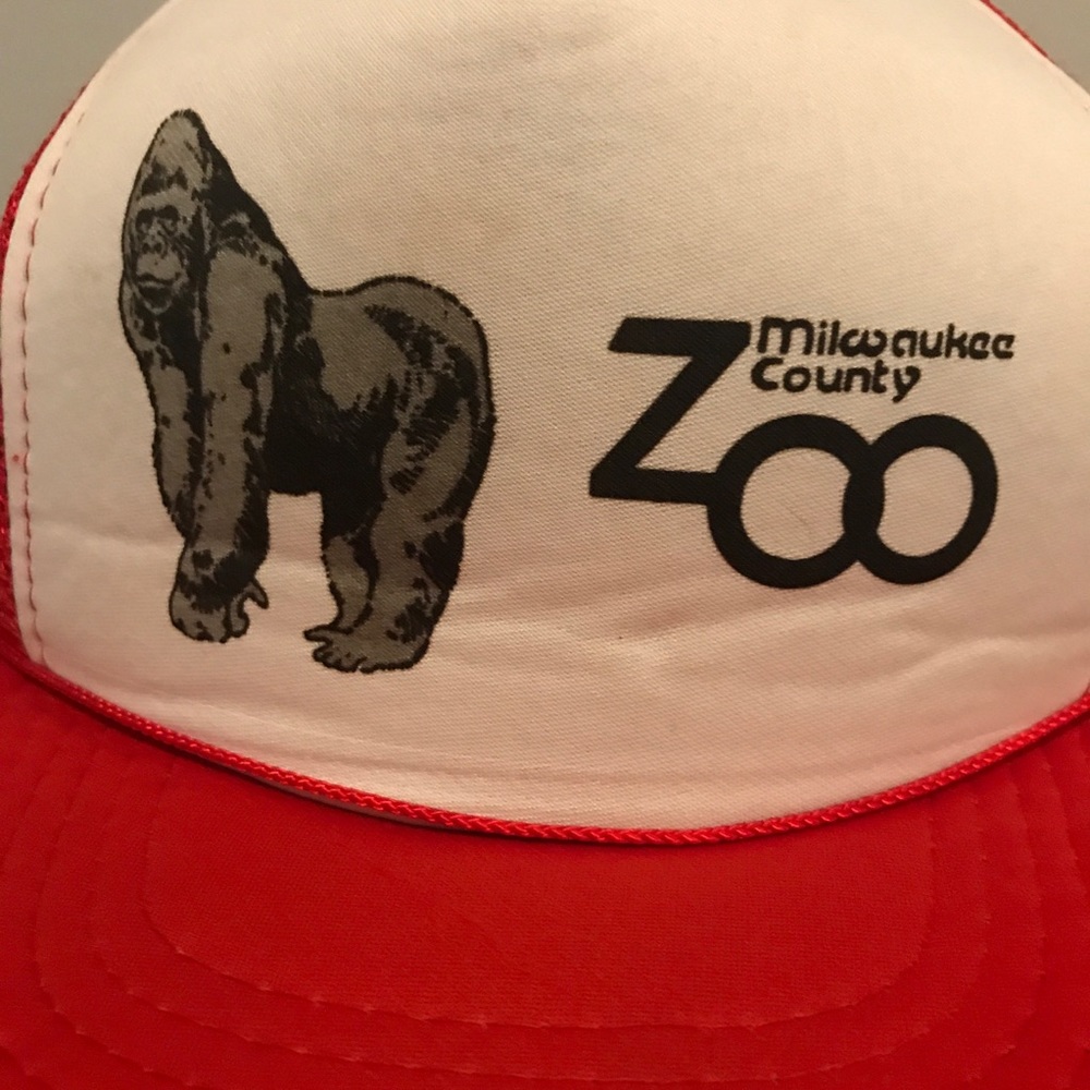 Milwaukee County Zoo Snapback Hat Red White - Picture 2 of 6